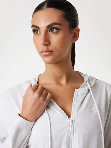 GUESS Sweatjacke in Beige