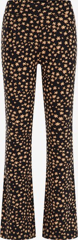 WE Fashion Flared Leggings in Black: front