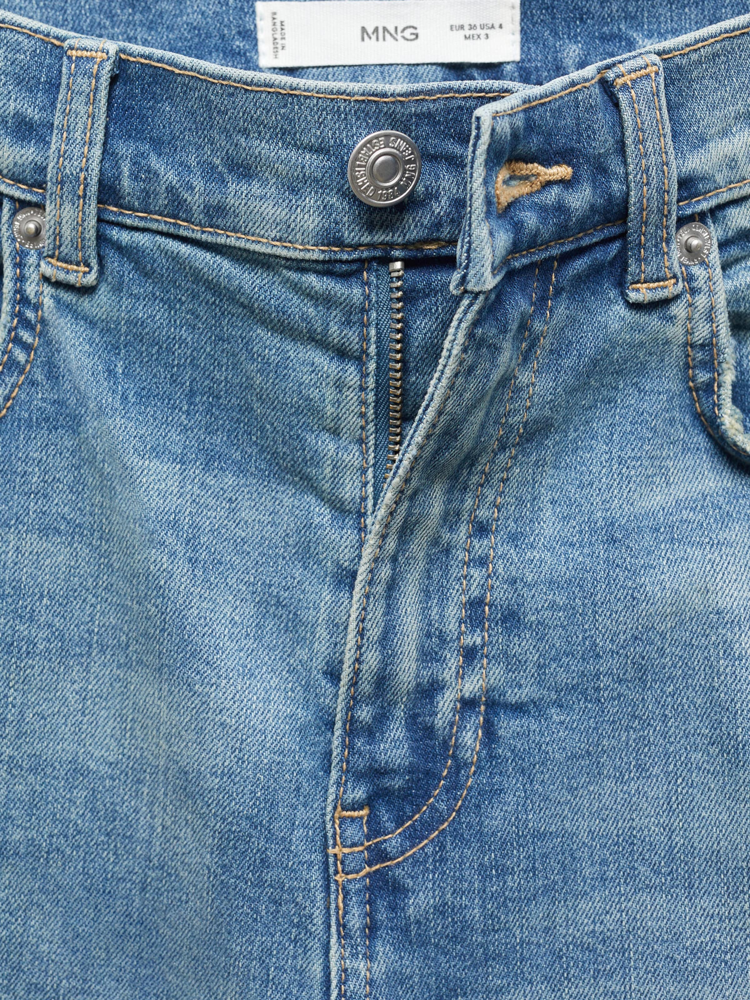 MANGO Bootcut Jeans VIOLETA in Blauw Denim ABOUT YOU