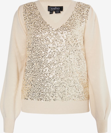 Pullover 'Nowles' di usha BLACK LABEL in beige: frontale