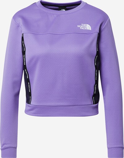 THE NORTH FACE Sportsweatshirt in helllila / schwarz / weiß, Produktansicht