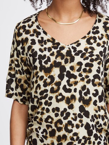 ICHI Blouse 'IHMarrakech' in Beige