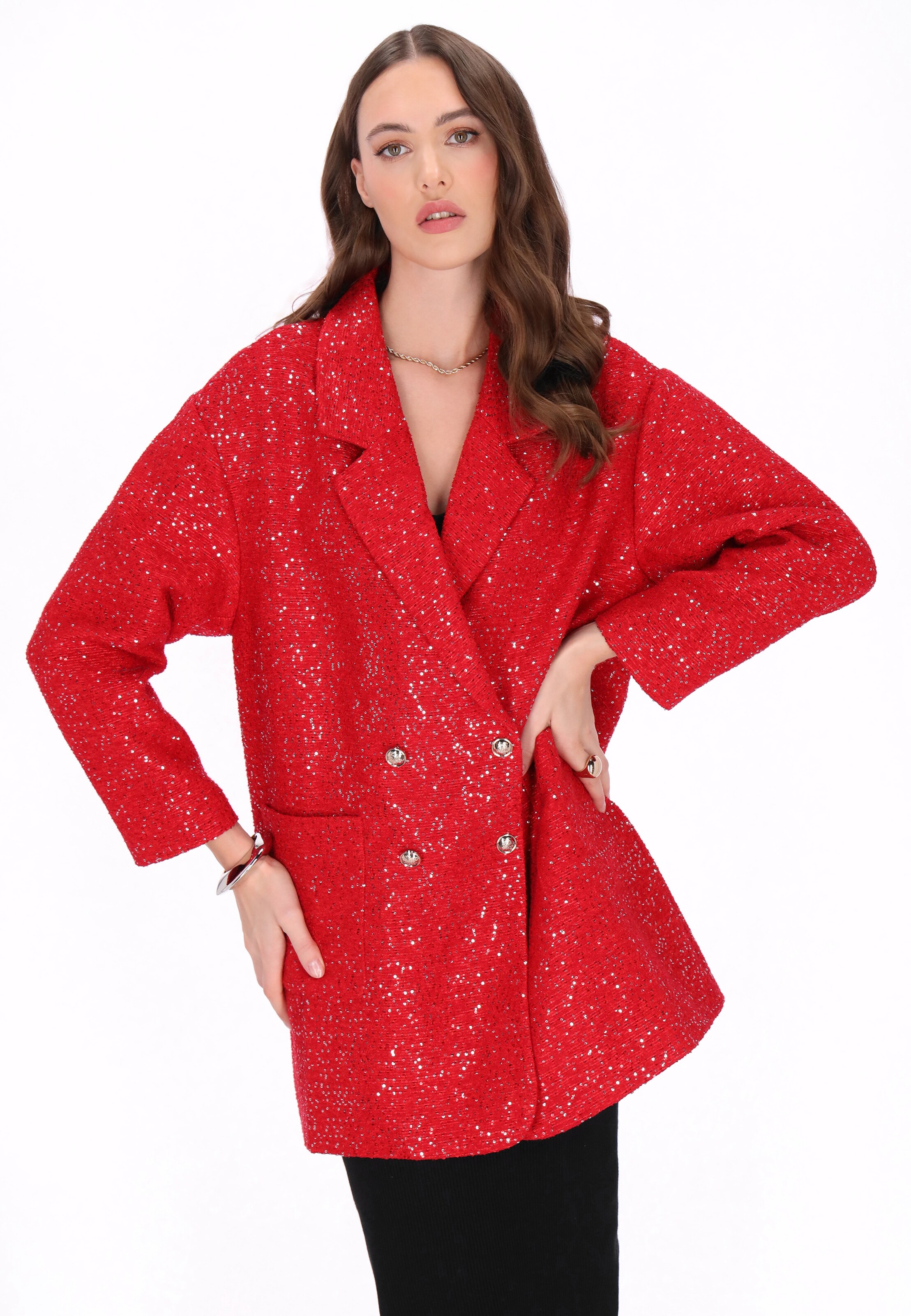 Blazer faina en rouge : devant