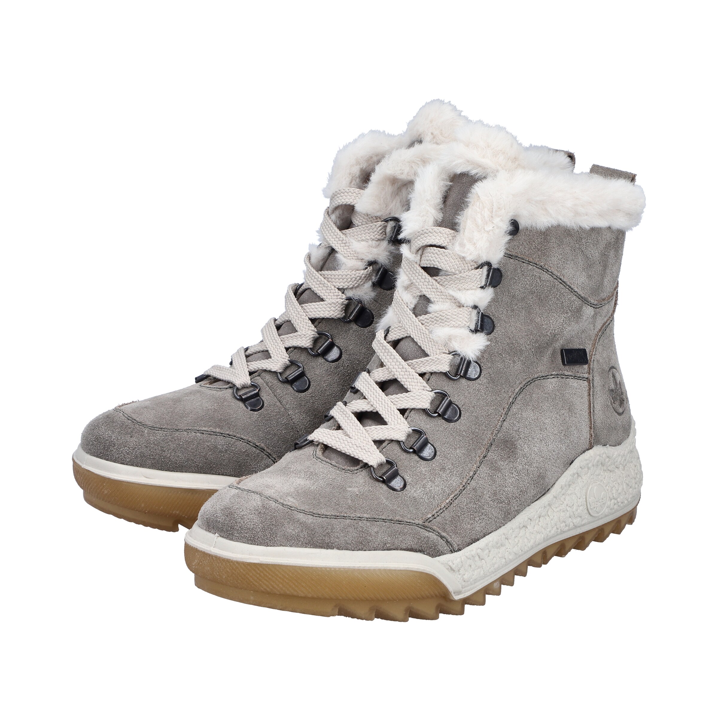 Rieker Schnürstiefelette in Grau