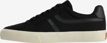 Baskets basses 'Aiden' BOSS en noir : devant