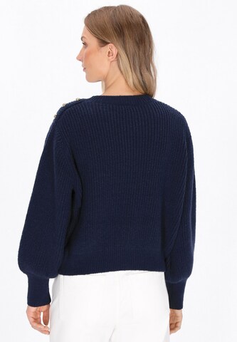 Pull-over DreiMaster Maritim en bleu