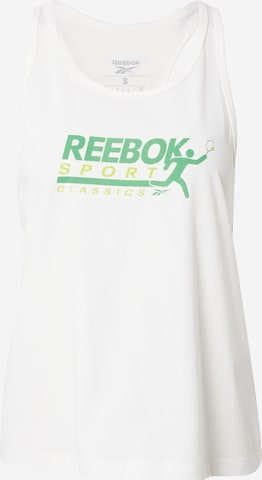 Reebok Sporttop 'COURT' in Weiß: predná strana