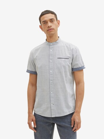 TOM TAILOR Regular fit Button Up Shirt in Blue: front