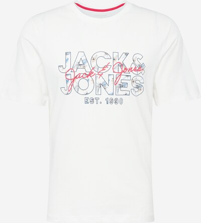 JACK & JONES T-shirt 'CHILL' i marinblå / ljusblå / ljusröd / vit, Produktvy