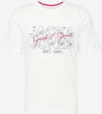 JACK & JONES Тениска 'CHILL' в бяло: отпред