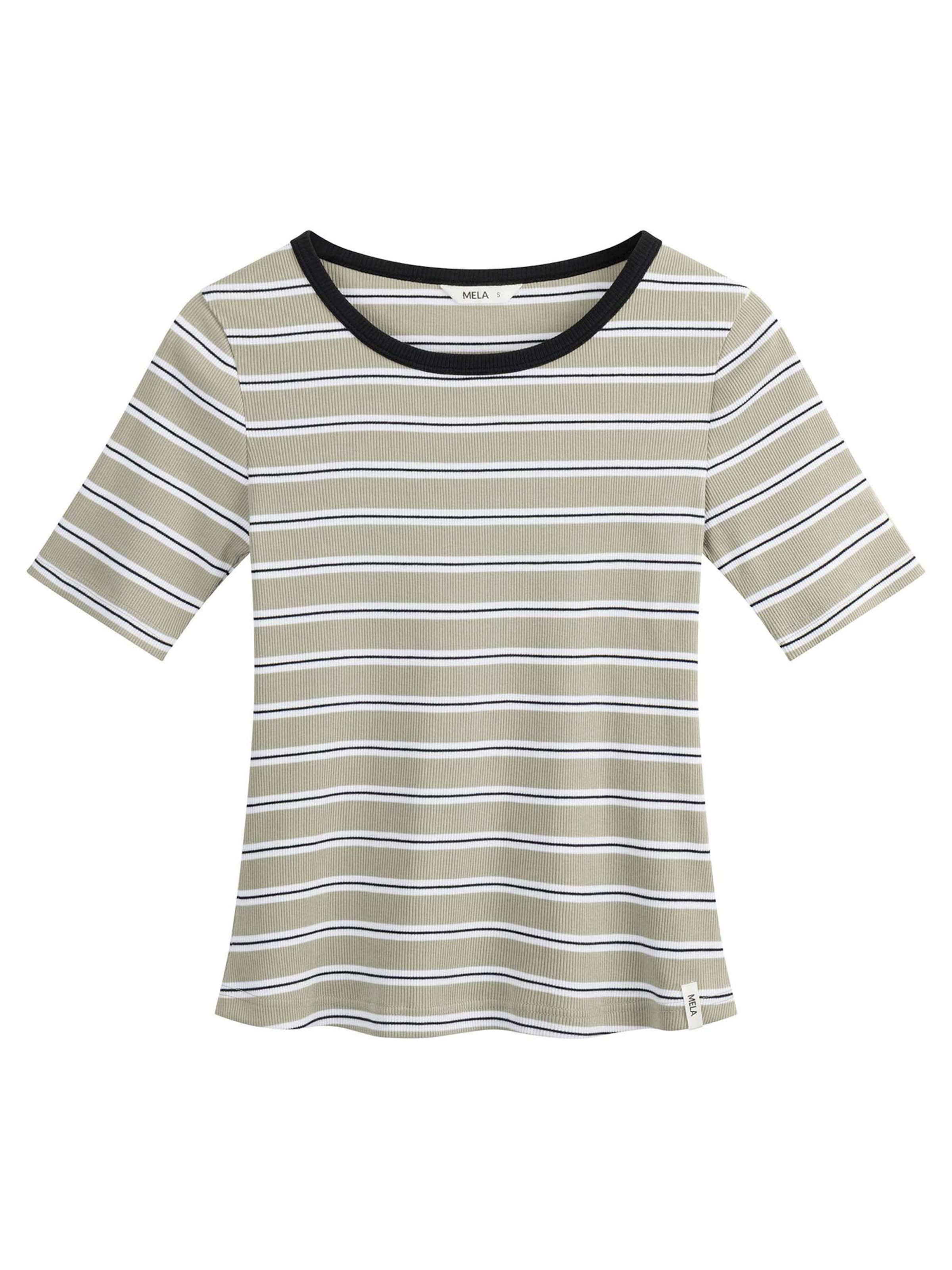 MELA - Camisa 'Jasleen' em verde: frente