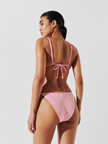 Karl Lagerfeld - Triángulo Top de bikini en blanco