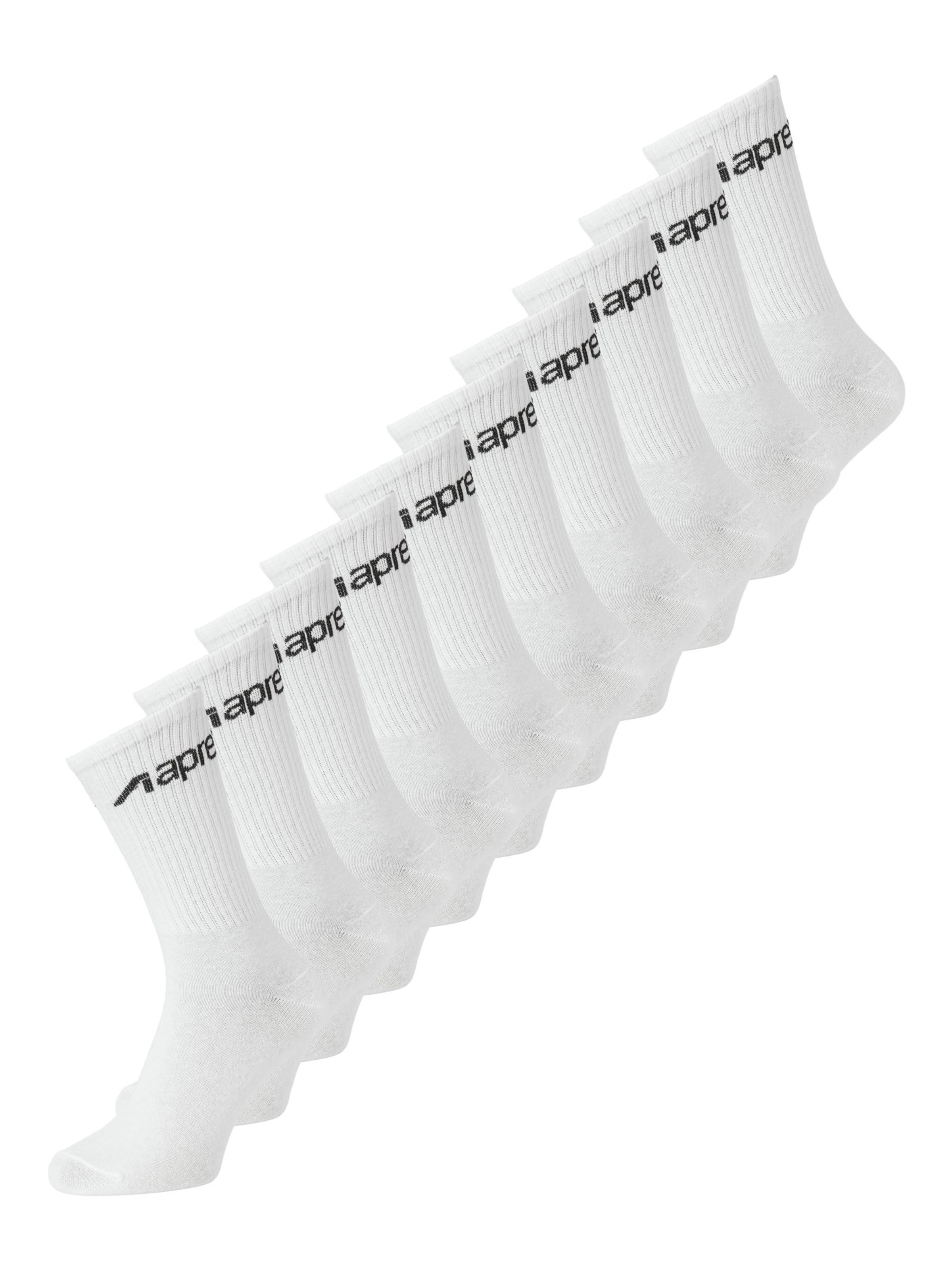 Calzino di aprel in bianco: frontale