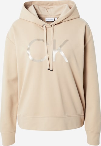 Calvin Klein Sweatshirt 'Shine' in Beige: front