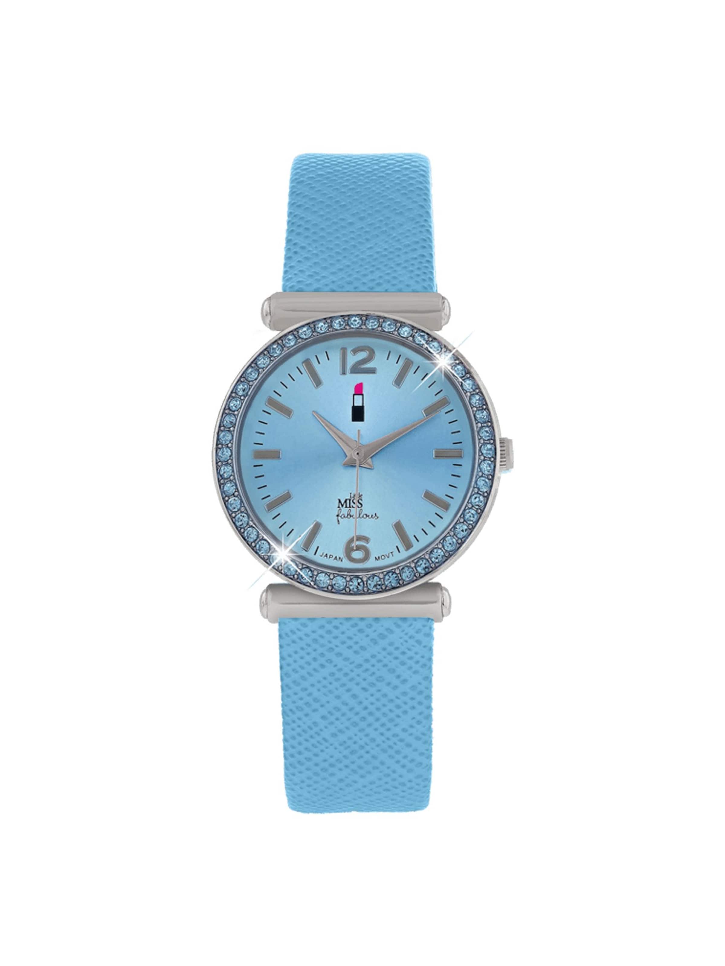 Lucardi Analoog horloge 'Farbenfroh' in Blauw: voorkant