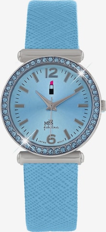 Lucardi Analoog horloge 'Farbenfroh' in Blauw: voorkant
