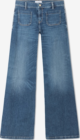 Cambio Wide Leg Jeans in Blau: Vorderseite