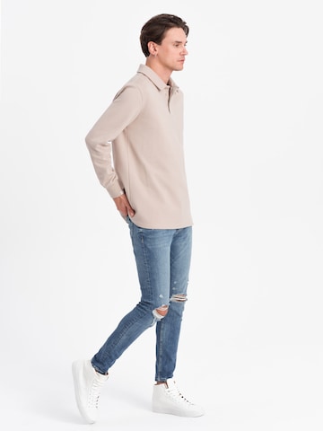 Sweat-shirt 'OM-SSNZ-0149' Ombre en beige