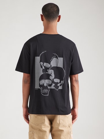 JACK & JONES Μπλουζάκι 'JJSKULLY' σε μαύρο: μπροστά