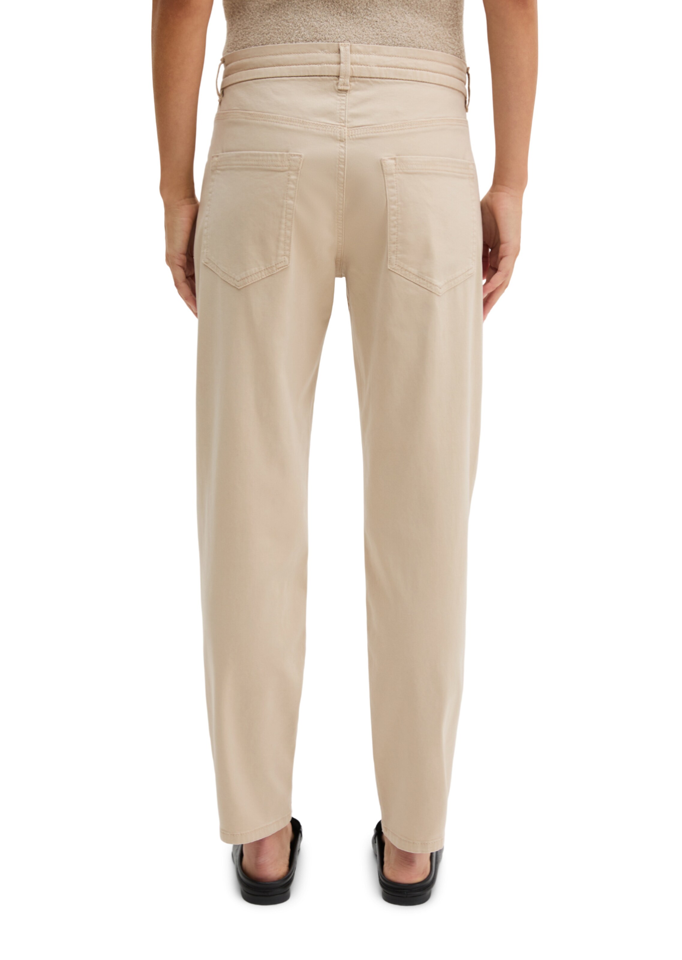 Marc O'Polo Loosefit Hose 'Theda' in Beige