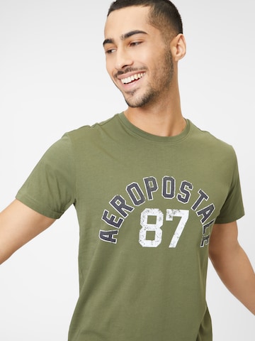 AÉROPOSTALE T-Shirt in Grün