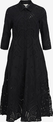 Robe-chemise 'Broderie Anglaise ' OBJECT en noir : devant