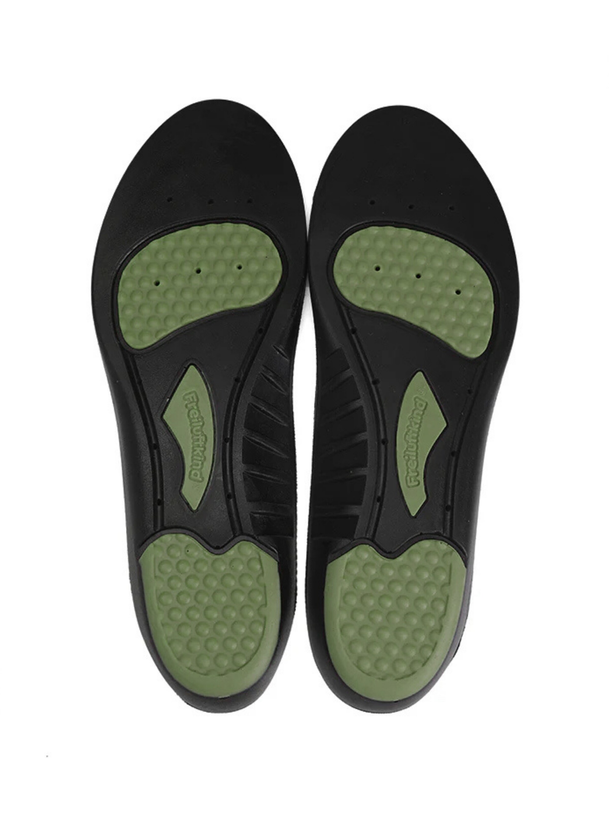 Freiluftkind Shoe Accessories 'ErgoFlex-Einlegesohlen - Sohlenhöhe: 4-12mm' in Black: front