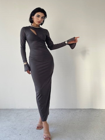 WOMAN VISION Kleid in Grau: Vorderseite