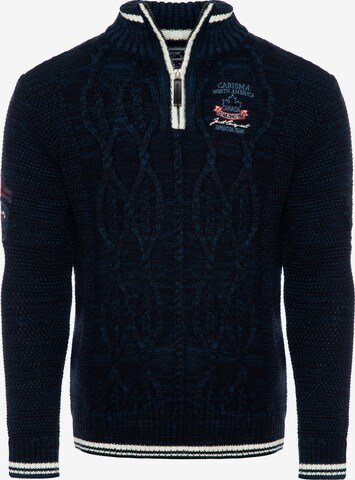 Pull-over CARISMA en bleu : devant