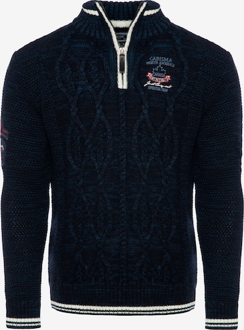 Pull-over CARISMA en bleu : devant