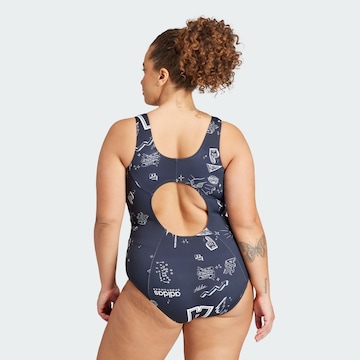 ADIDAS SPORTSWEAR Bralette Active Swimsuit 'Brand Love' in Blue