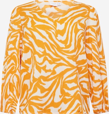 EVOKED Bluzka 'LAYA TYA' w kolorze pomarańczowy: przód