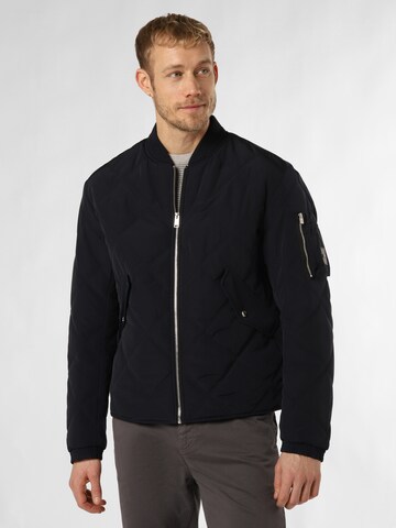 BOSS Between-Season Jacket 'Caramo' in Blue: front