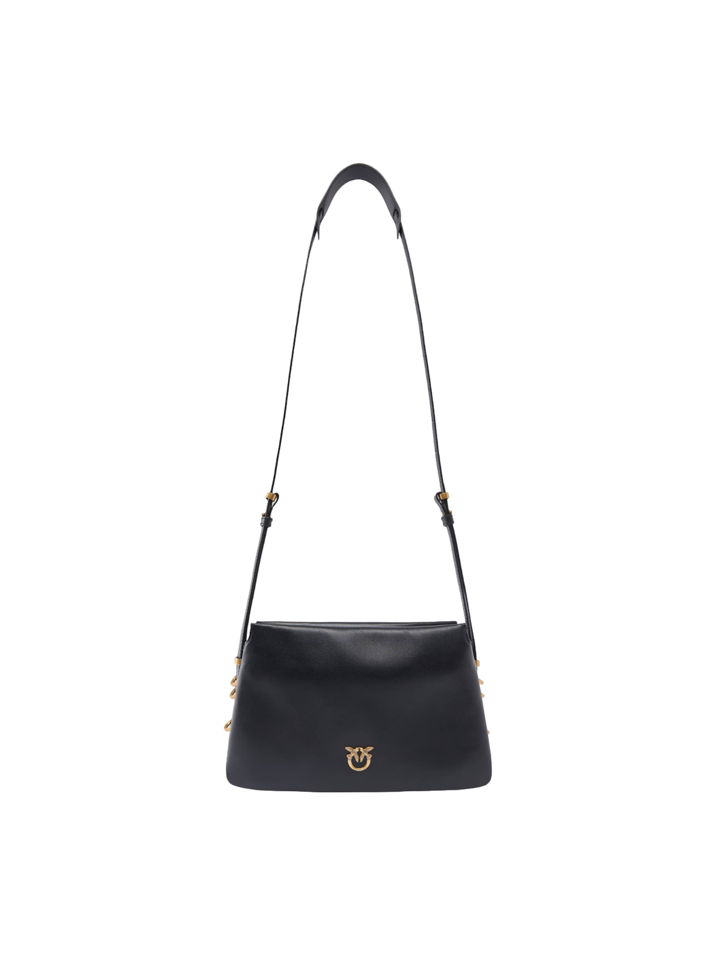 PINKO - Bolso de hombro 'TRIPLET MINI VITELLO MORBIDO 105883 A0QO' en negro: frente