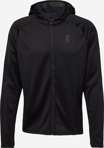 OnSportski gornji dio trenirke 'Climate' - crna boja: prednji dio