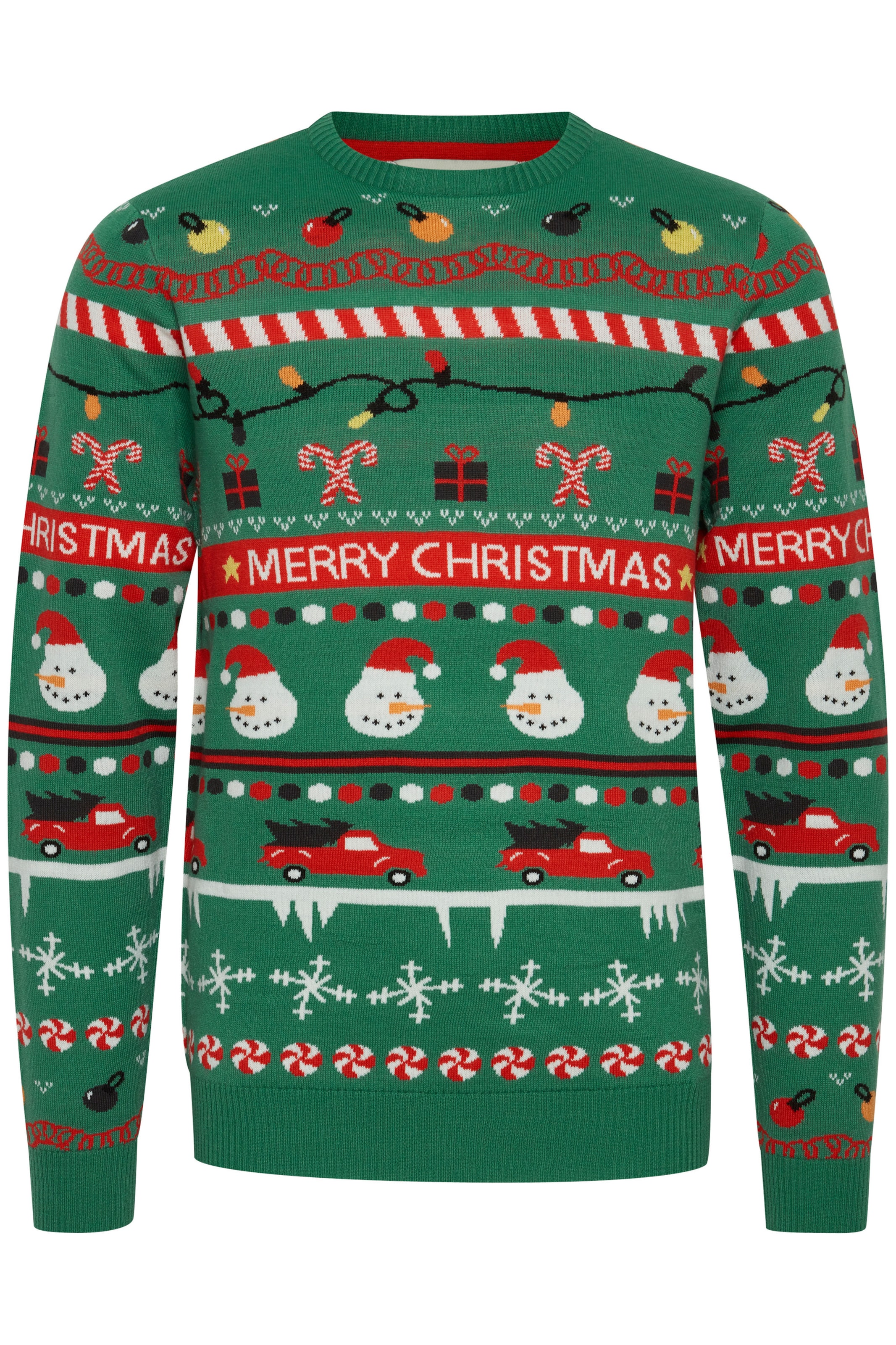 11 Project Sweater 'RUBEN' in Green: front