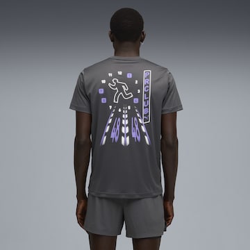 PUMA Functioneel shirt 'Run Digitokyo' in Grijs: voorkant