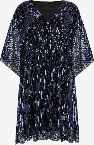 Robe de cocktail NAEMI en bleu : devant