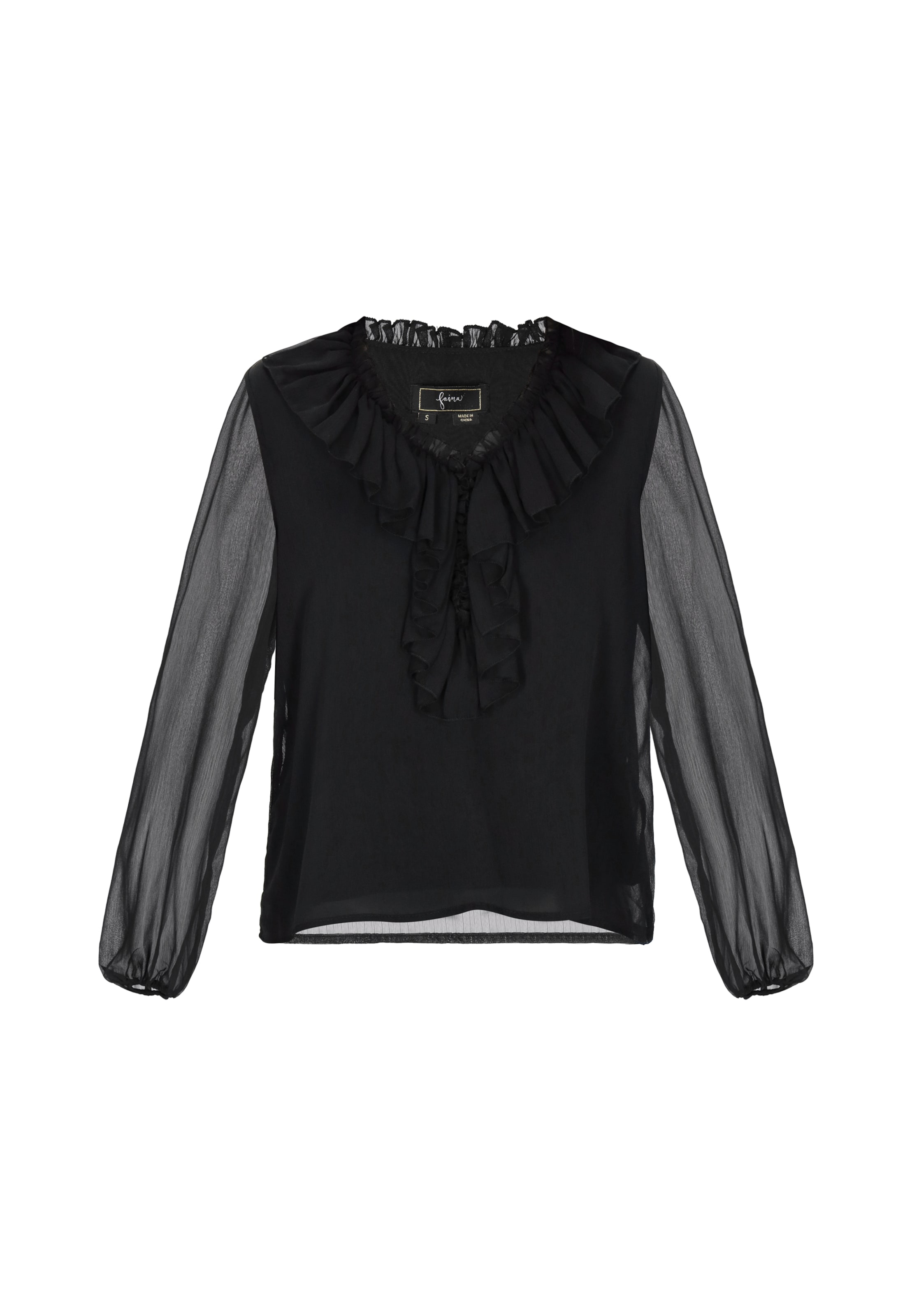 faina - Blusa en negro: frente