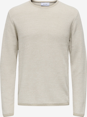 Pull-over 'SERIC' Only & Sons en gris : devant