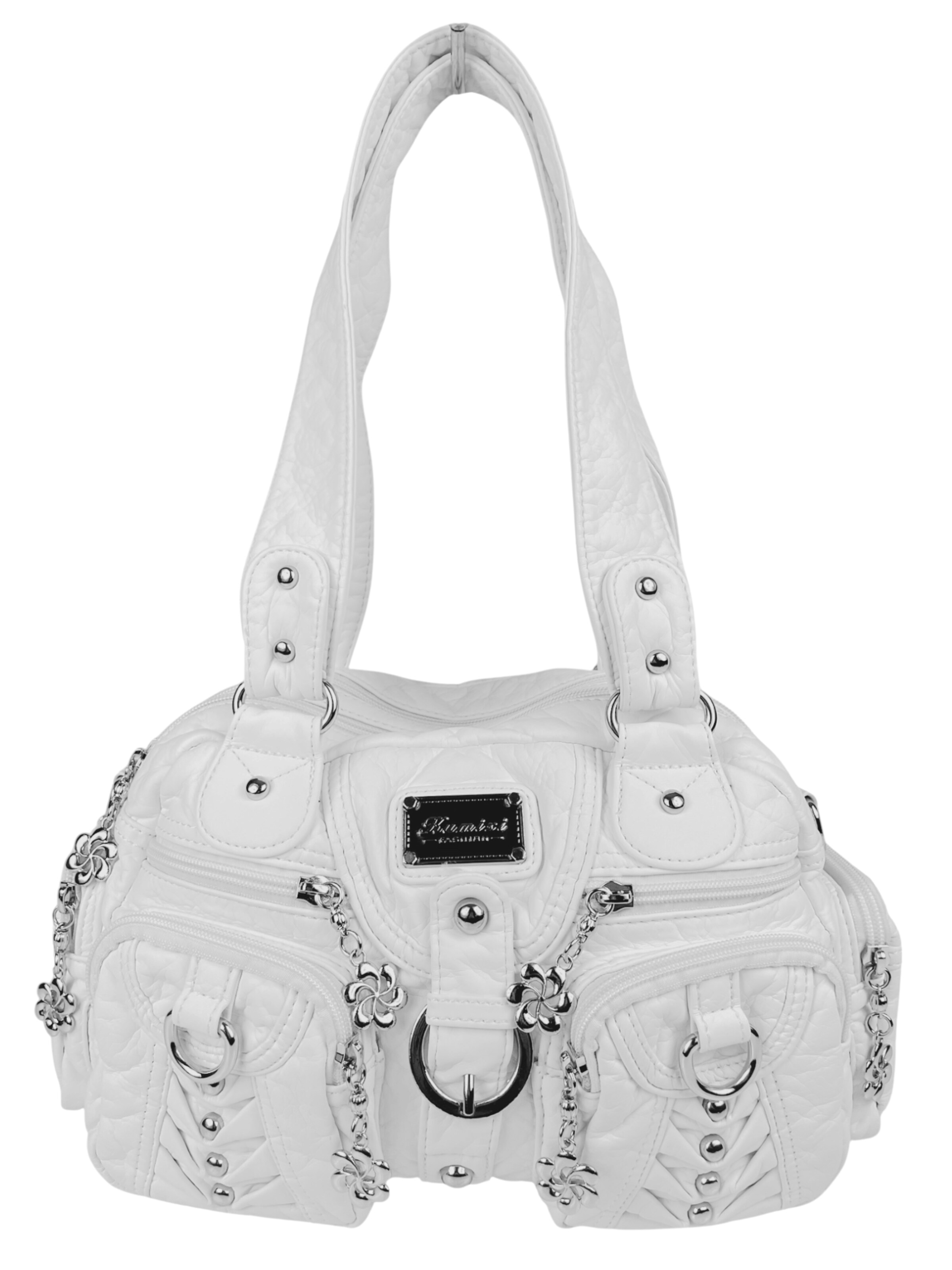 Kumixi Handbag in White: front