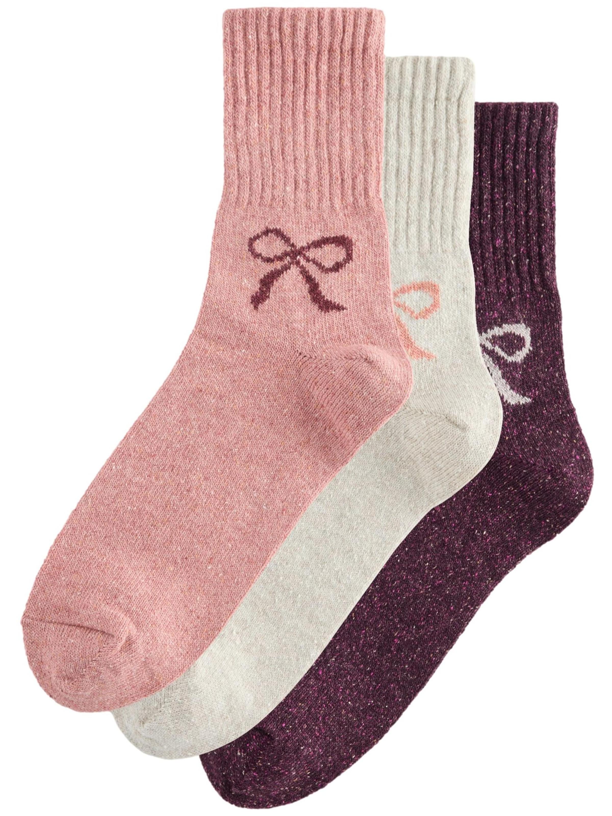 Next Nogavice | staro roza / bordo / naravno bela barva, Prikaz izdelka