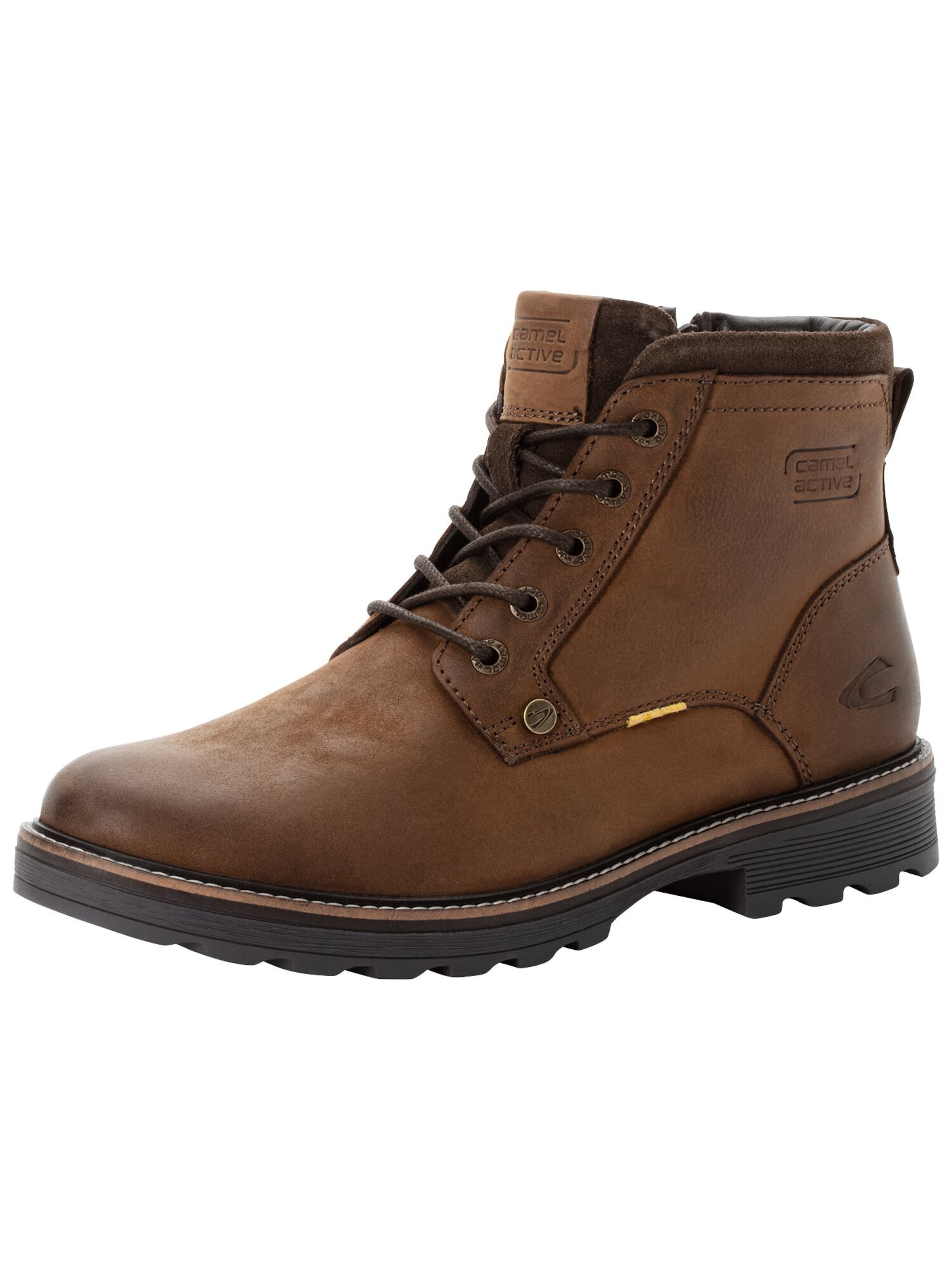 CAMEL ACTIVE Lace-up boots 'Flow' in Brown: front
