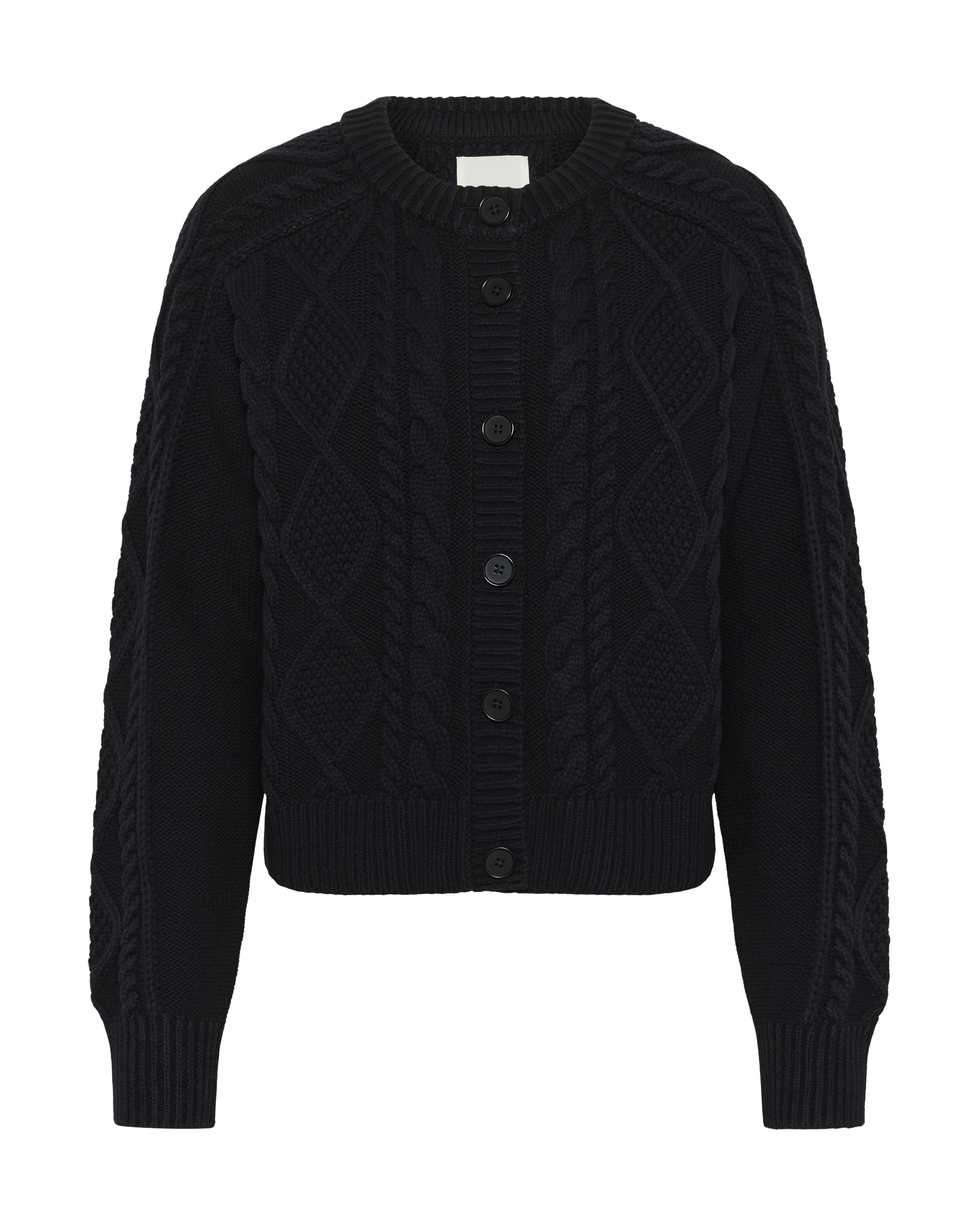 Part Two Gebreid vest ' Zayra' in Blauw: voorkant