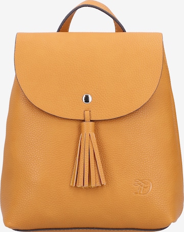 TOM TAILOR DENIM Backpack 'Ida' in Yellow: front