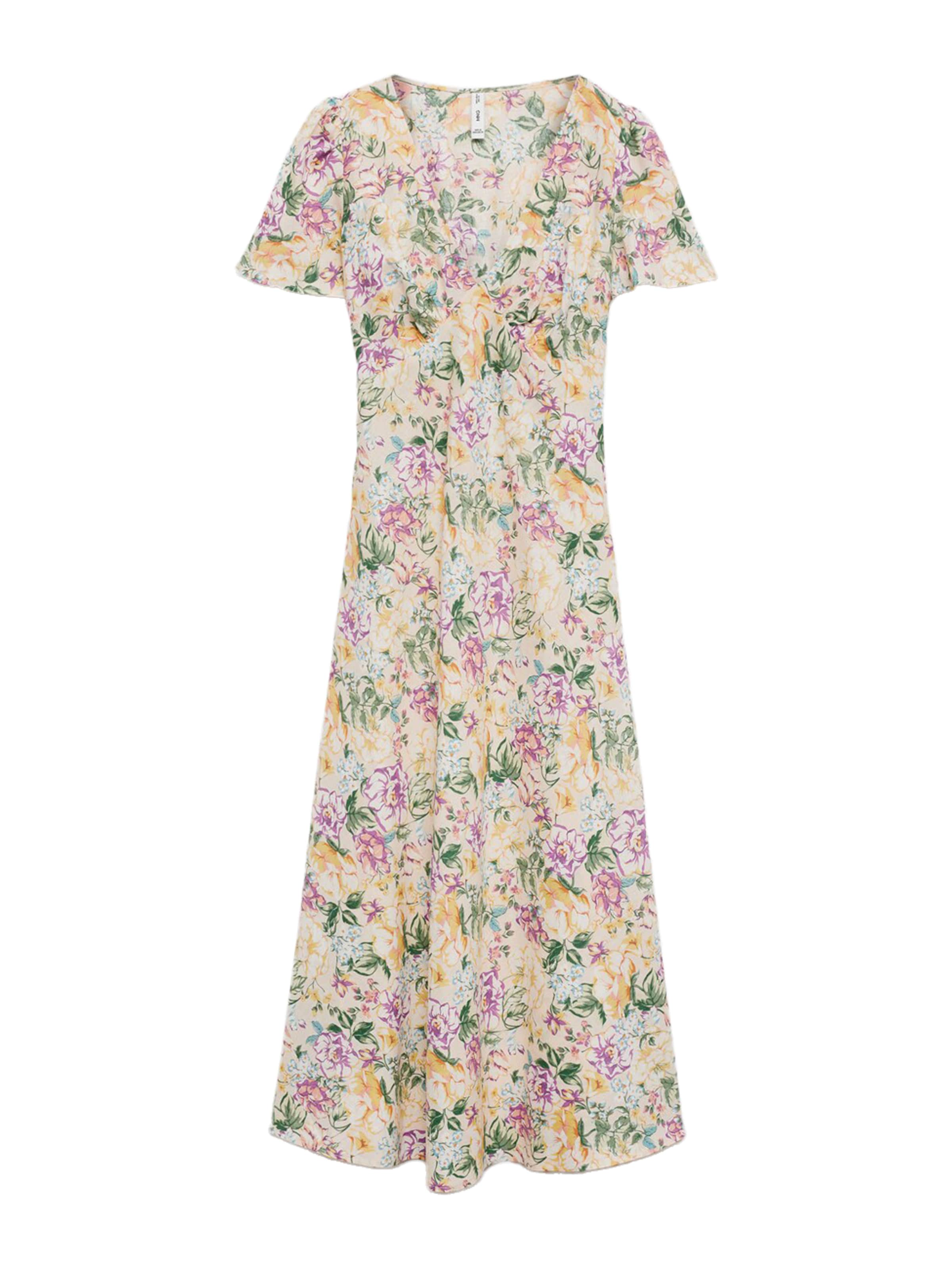 zerge / világos sárga / zöld / lila MANGO Ruha 'RED', Termék nézet