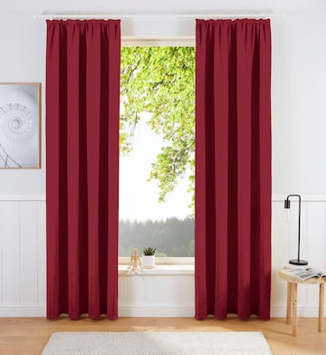 MY HOME Curtains & Drapes in Red: front