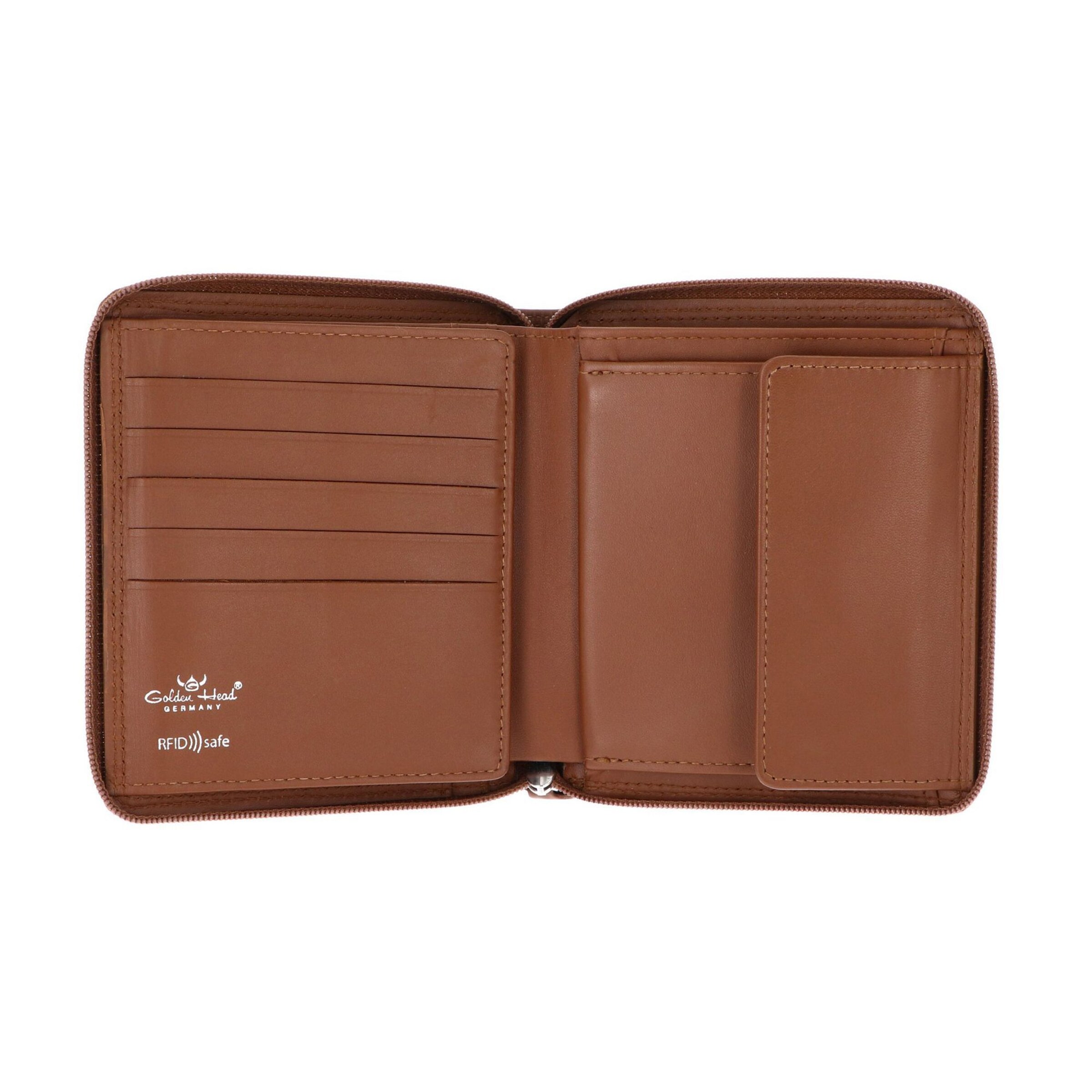 GOLDEN HEAD Wallet 'Polo' in Brown