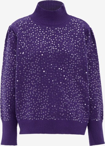 Pull-over nascita en violet : devant