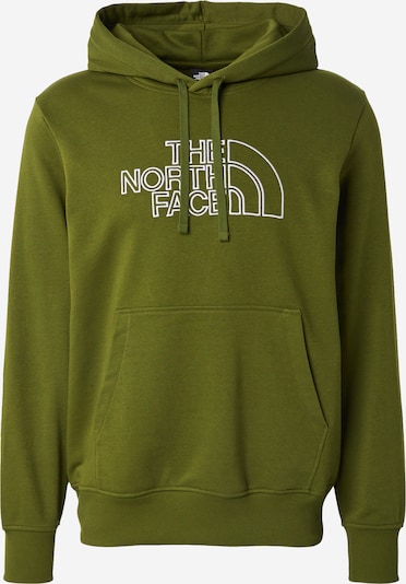 THE NORTH FACE Collegepaita 'DREW PEAK' värissä oliivi / valkoinen, Tuotenäkymä